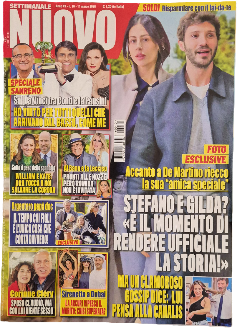 SETTIMANALE NUOVO 11 MARZO 206 - DE MARTINO - AL BANO - ARGENTERO - OUTLET DEL LIBRO