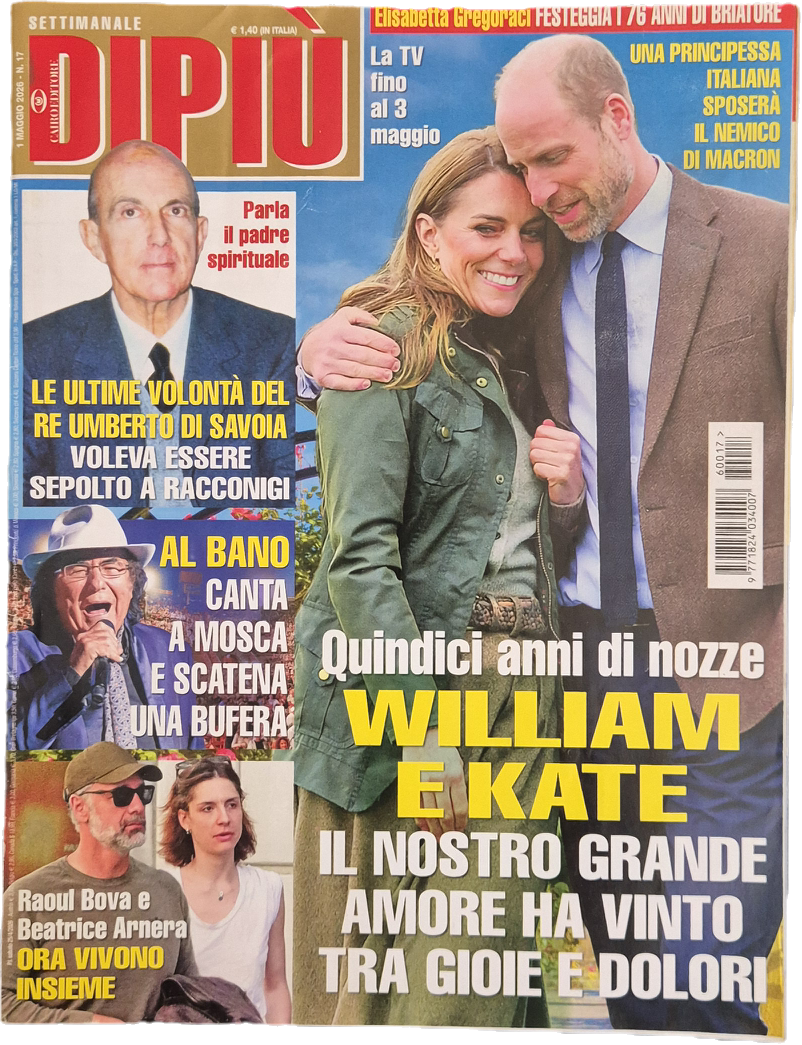 DI PIU' 1 MAGGIO 2026 - RE UMBERTO - AL BANO - RAUL BOVA-OUTLET DEL LIBRO