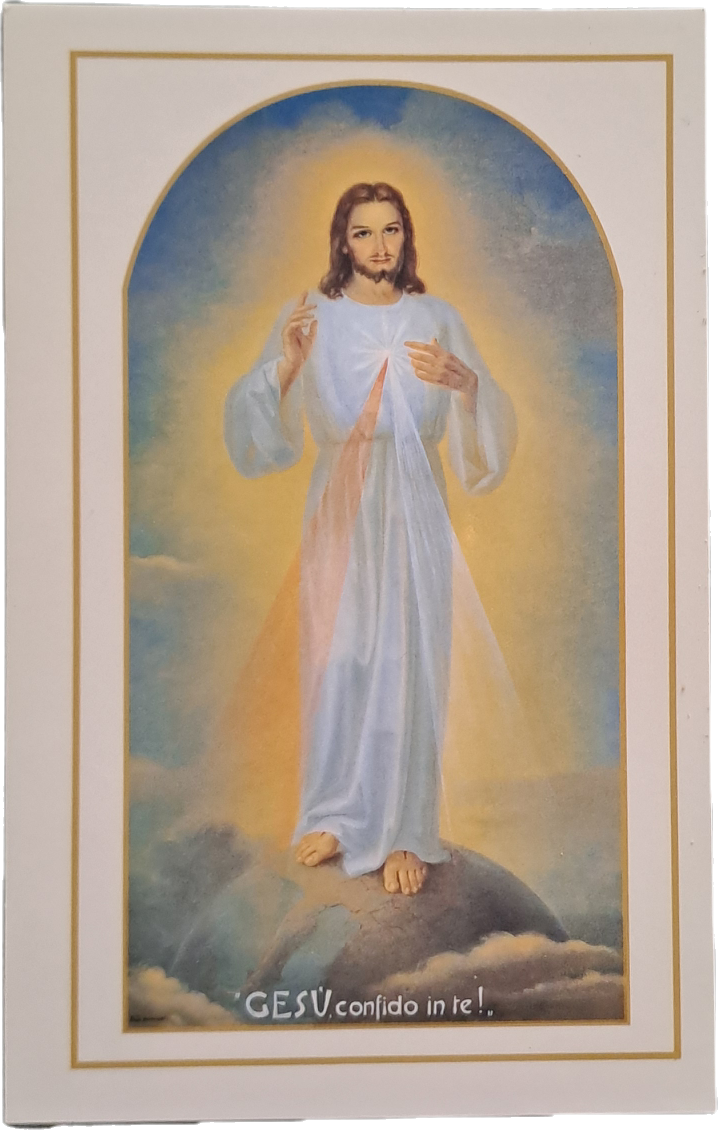 GESU' CONFIDO IN TE - CORONCINA ALLA DIVINA MISERICORDIA - HOLY-CARD