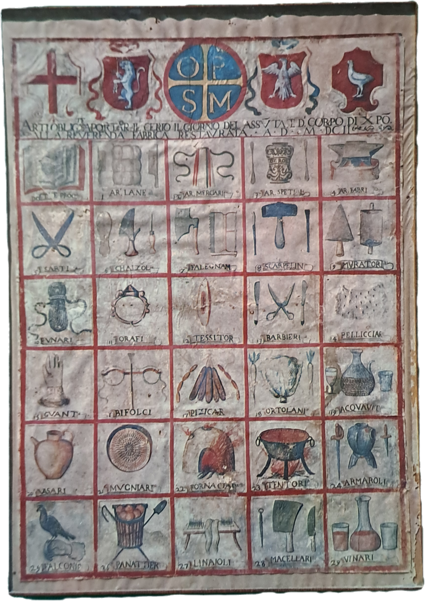 ORVIETO - MUSEO DELL'OPERA DEL DUOMO - INSEGNA DELLE CORPORAZIONI - NV - FG