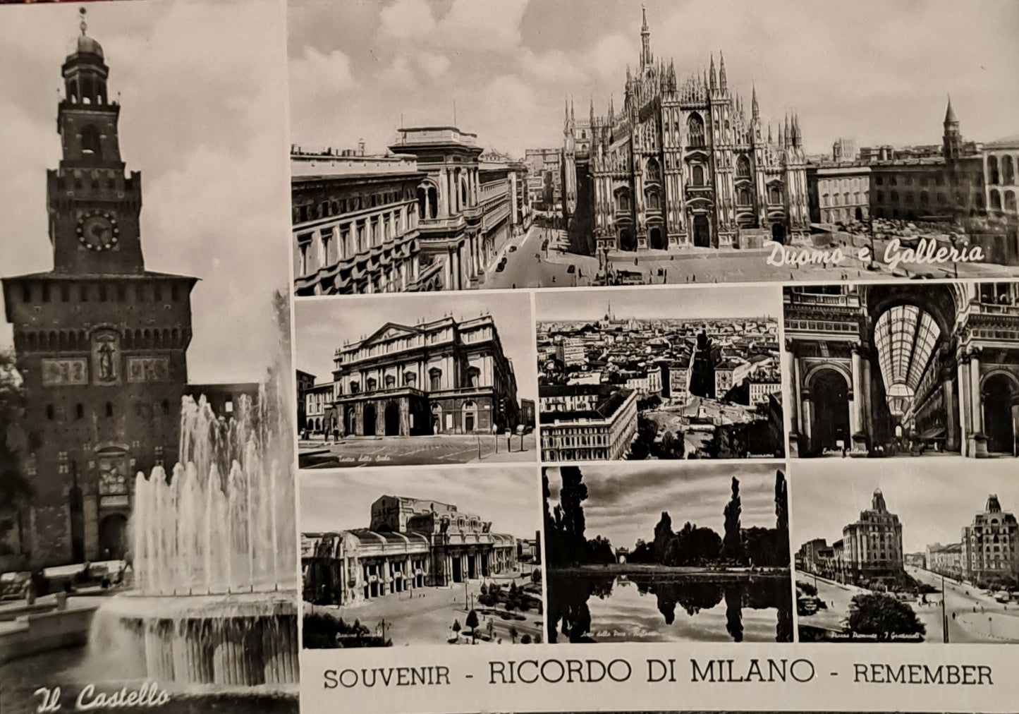 RICORDO DI MILANO - 8 IMMAGINI - V1952 - FG