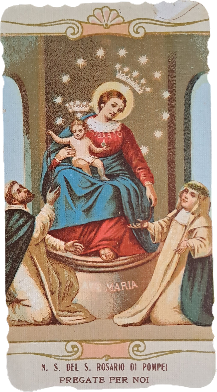 N.S. DEL S. ROSARIO DI POMPEI - HOLY CARD