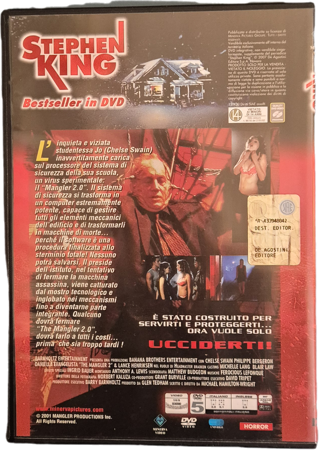 THE MANGLER - DVD