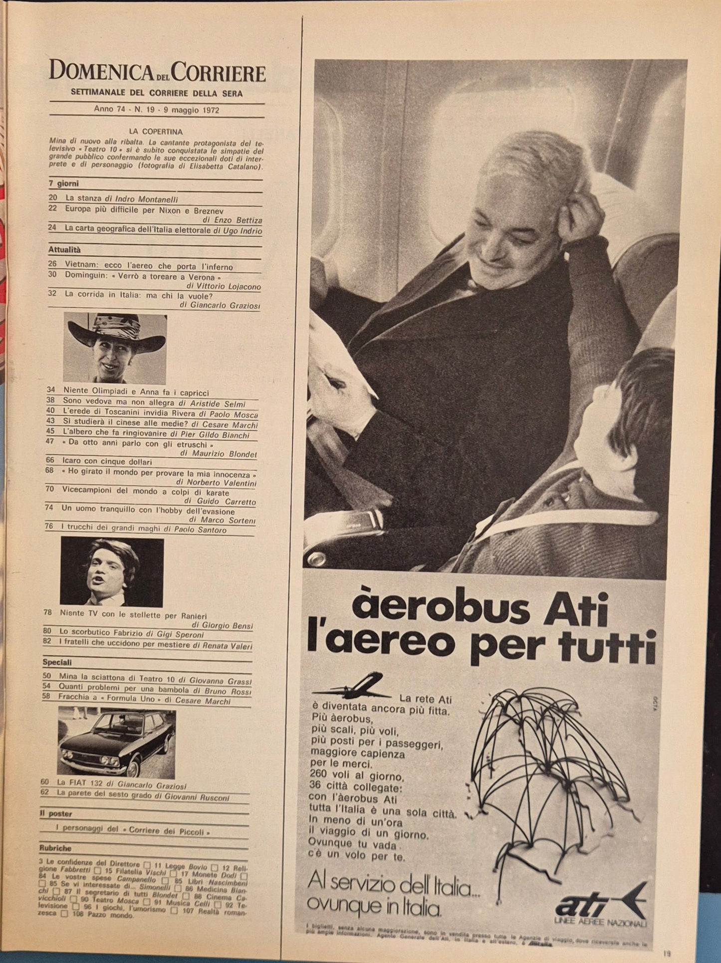 DOMENICA DEL CORRIERE N. 19 - 9 MAGGIO 1972