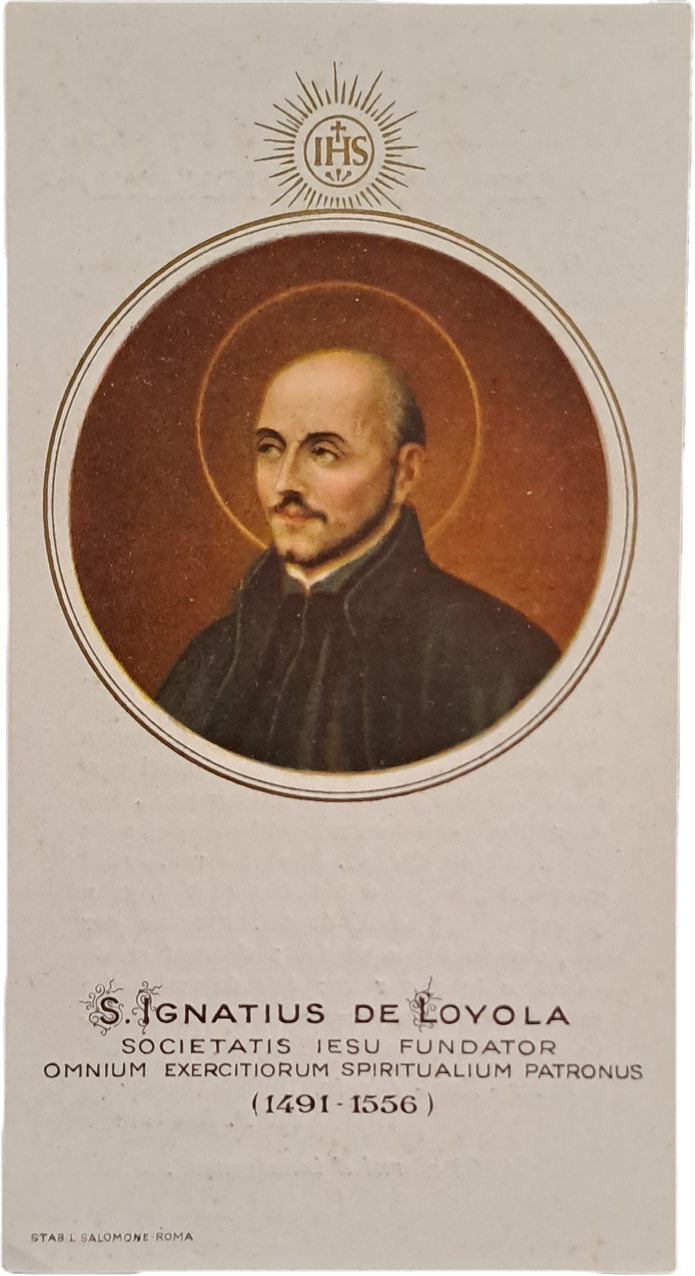 S.IGNATIUS DE LOYOLA - HOLY CARD