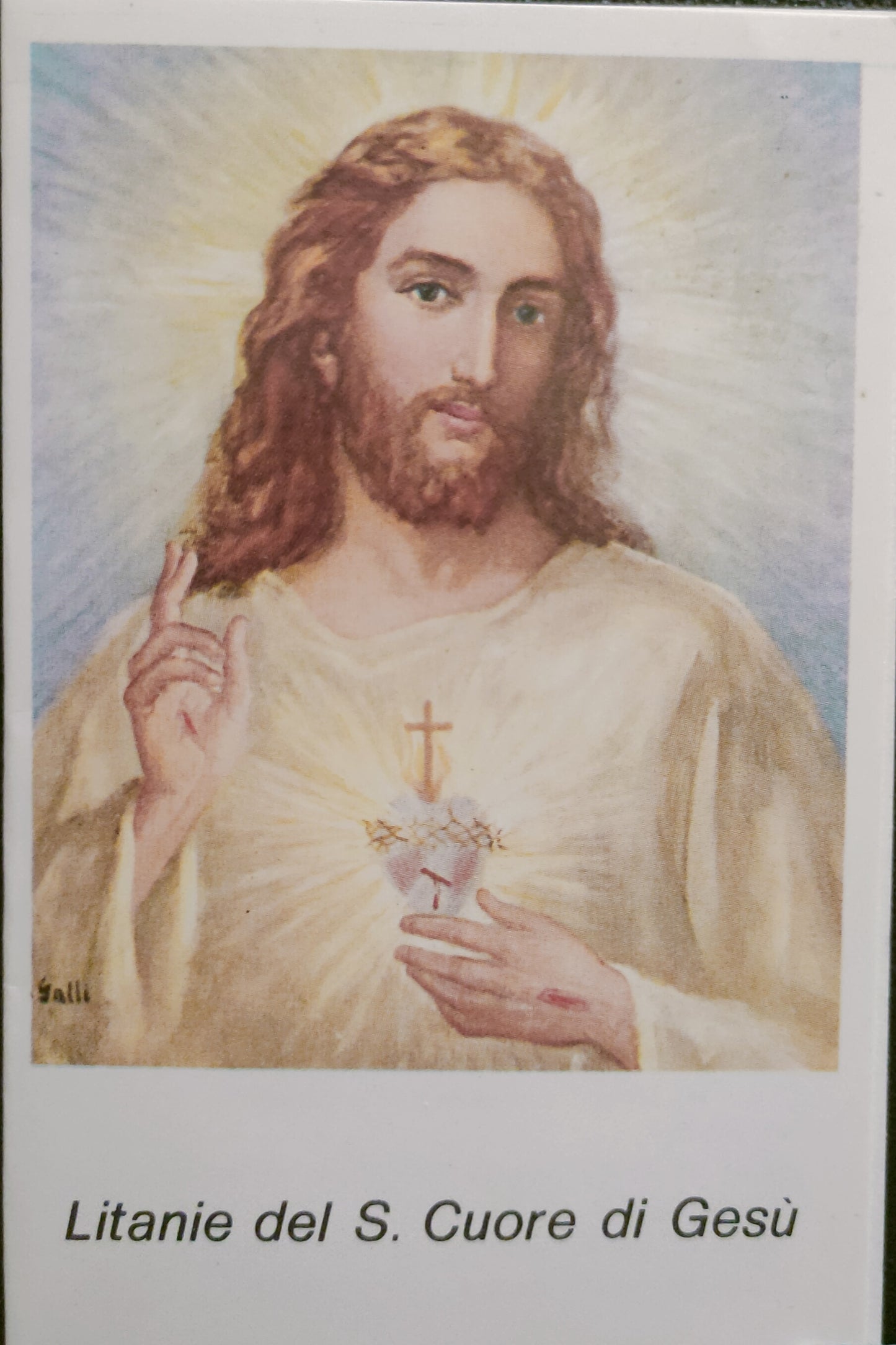 LITANIE DEL S.CUORE DI GESÙ - SANTINO A LIBRO - HOLY CARD
