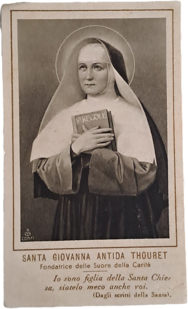 SANTA GIOVANNA ANTIDA THOURET - HOLY CARD