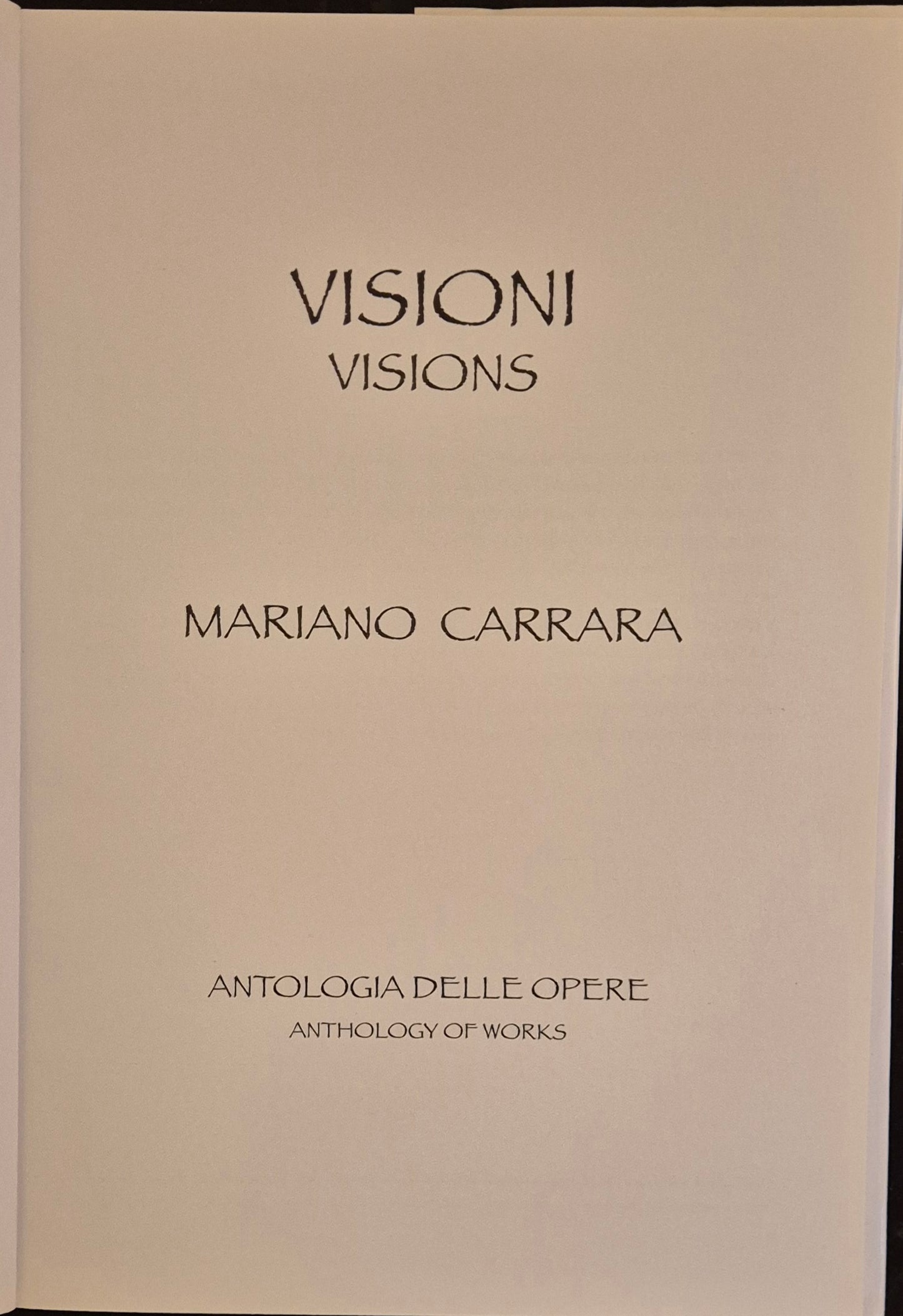 VISIONI - MARIANO CARRARA