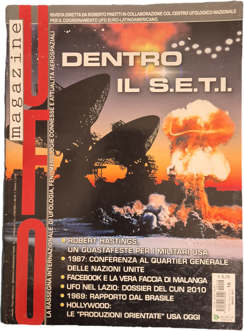 UFO MAGAZINE N. 16 - DENTRO IL S.E.T.I. - OUTLET DEL LIBRO