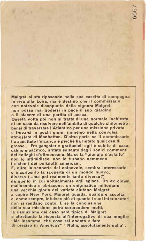 MAIGRET A NEW YORK - GEORGES SIMENON