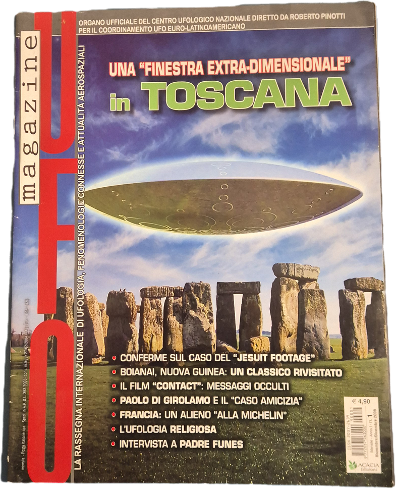 UFO MAGAZINE N. 1 - UNA FINESTRS EXTRADIMENSIONALE IN TOSCANA - OUTLET DEL LIBRO