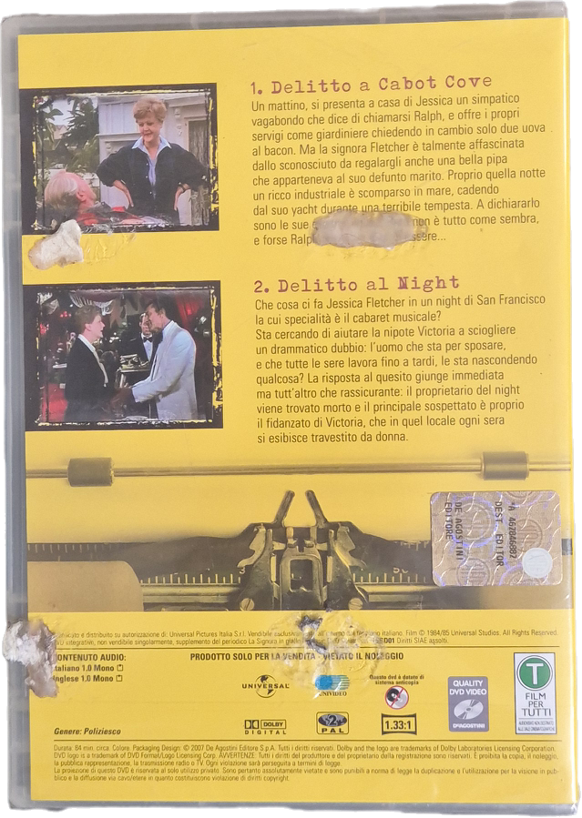LA SIGNORA IN GIALLO - STAGIONE 1 EPISODI 1-2 - DVD