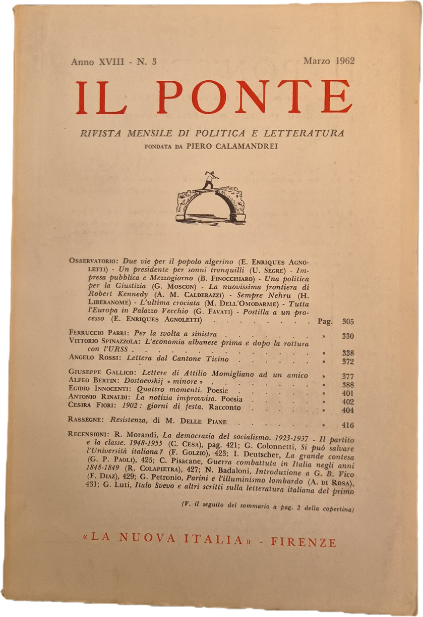 IL PONTE MARZO 1962 - OUTLET DEL LIBRO
