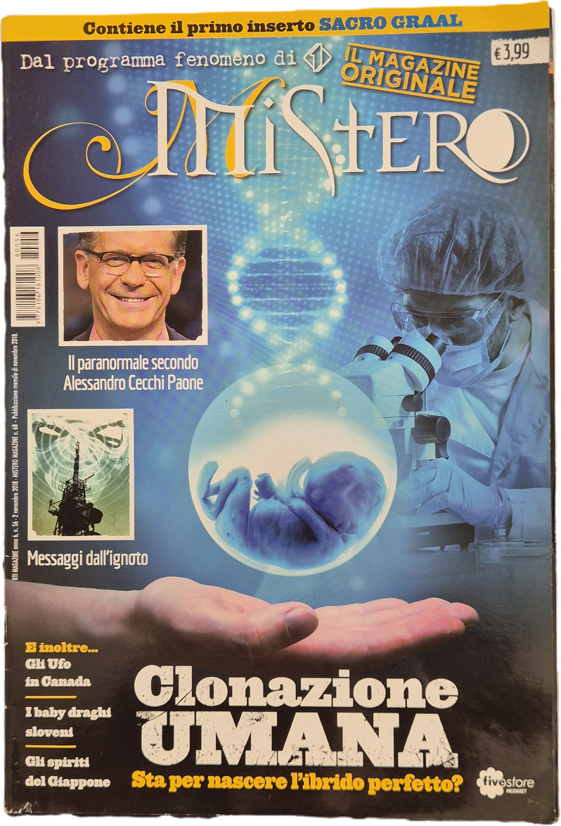 MISTERO N. 68 - NOVEMBRE 2018 - CLONAZIONE UMANA