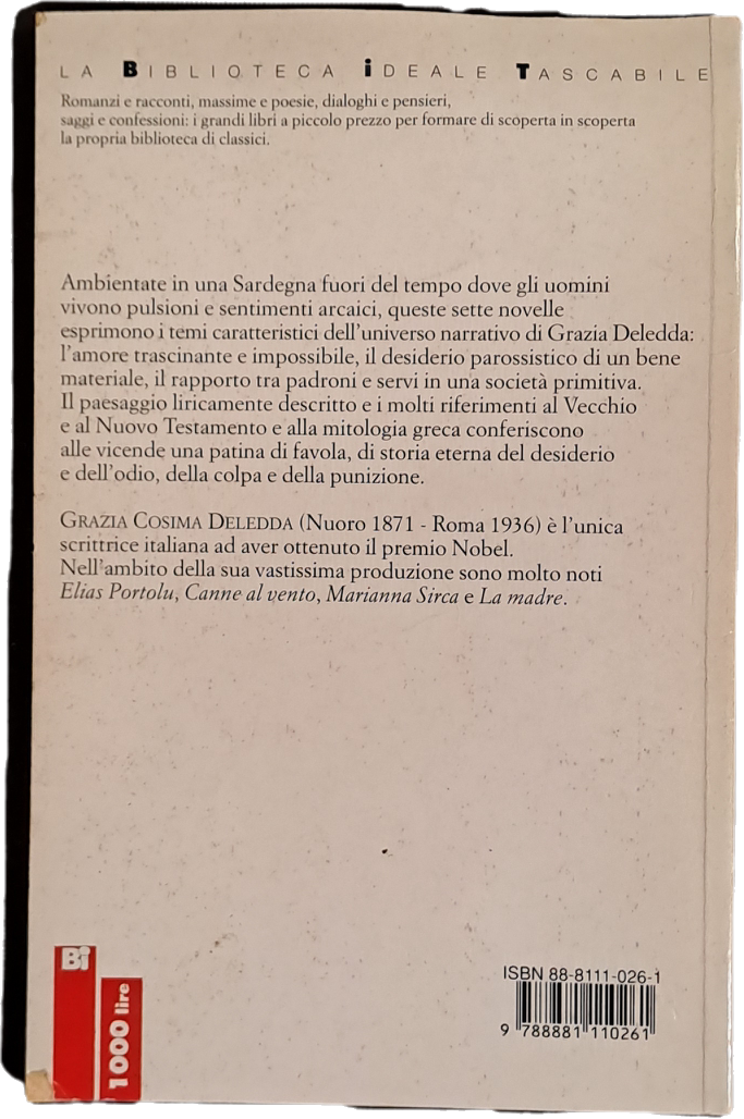 LA VOLPE - GRAZIA DELEDDA - BIT 1995 - OUTLET DEL LIBRO