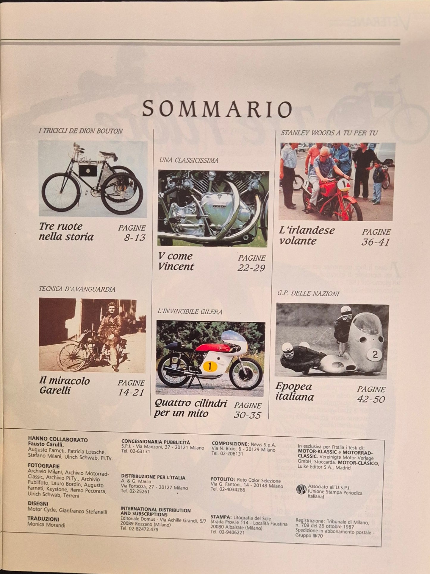 RUOTECLASSICHE N. 23 NOVEMBRE 1989