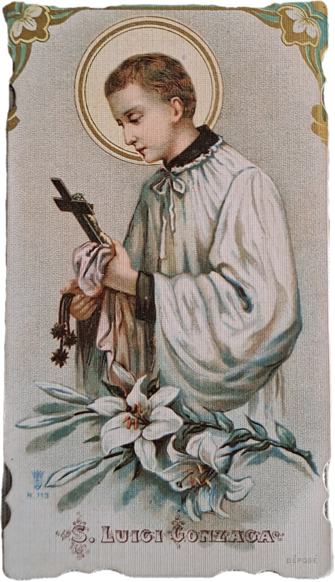 S.LUIGI GONZAGA - HOLY CARD