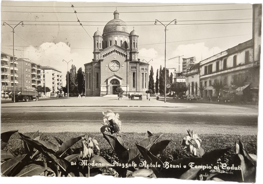 MODENA - PIAZZALE NATALE BRUNI E TEMPIO DEI CADUTI - 1960 - FG