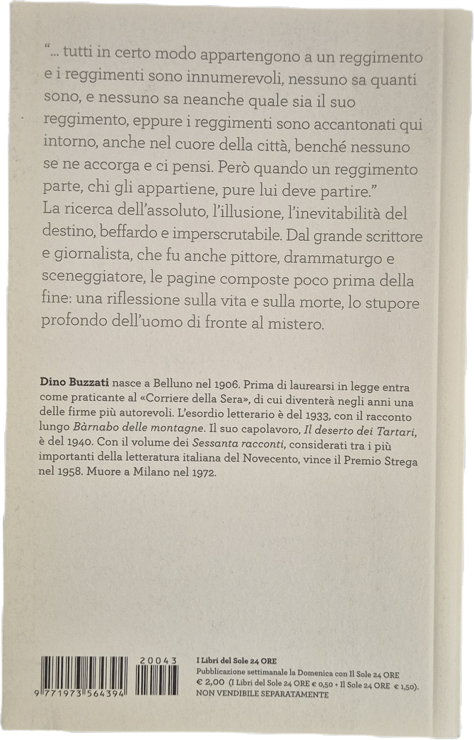 IL REGGIMENTO PARTE ALL'ALBA - DINO BUZZATI - 2012 - OUTLET DEL LIBRO