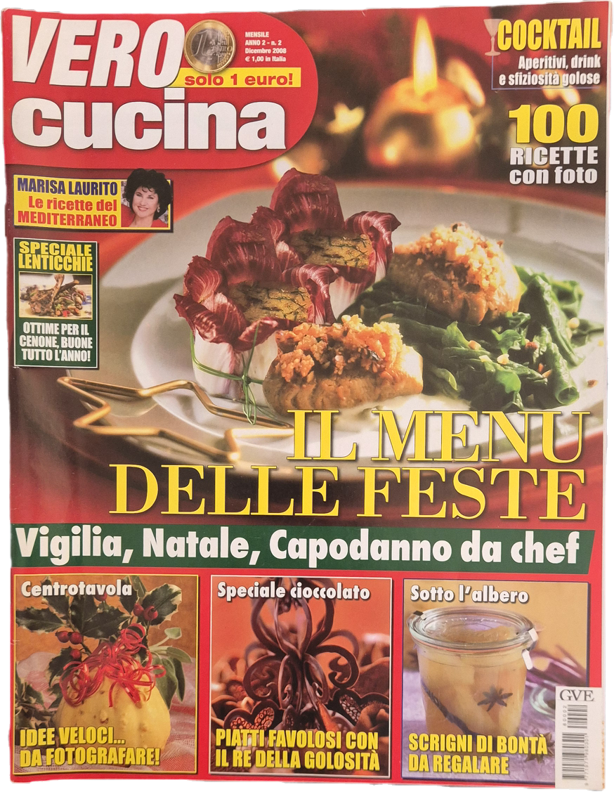 VERO CUCINA DICEMBRE 2008 -IL MENU' DELLE FESTE