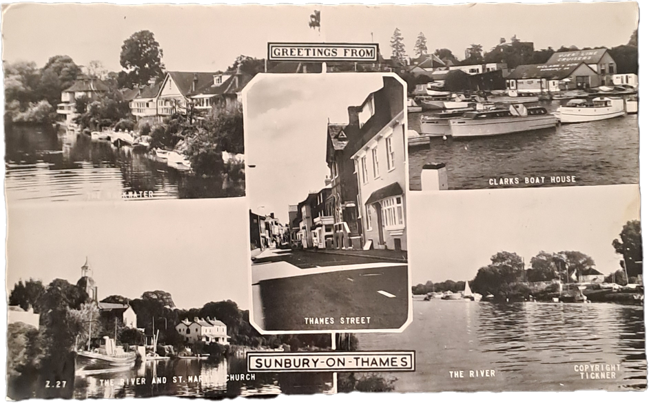 SUNBURY ON THAMES - 5 IMMAGINI - V1966 -FP