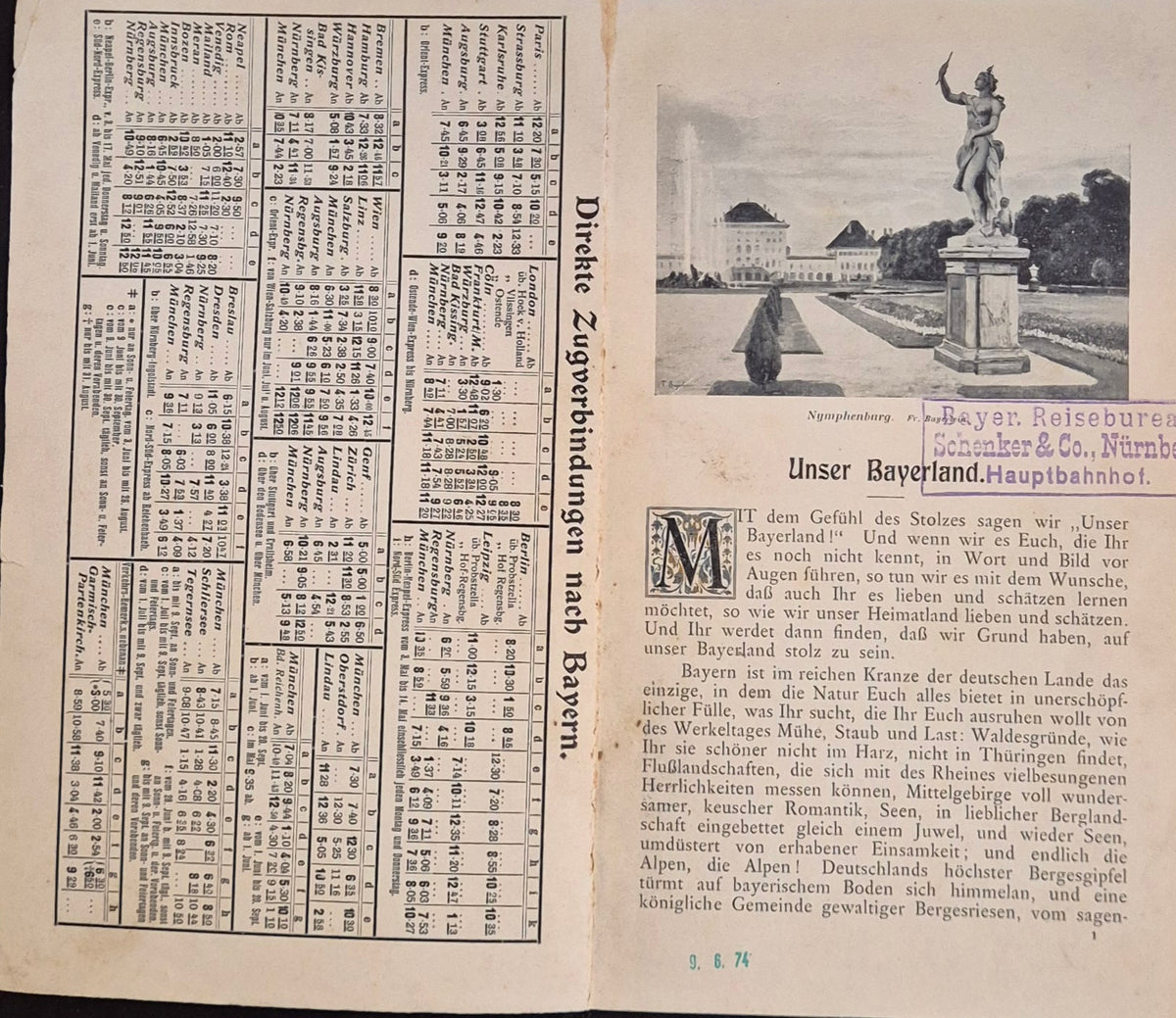 UNSER BAYERLAND - GERMAN TEXT