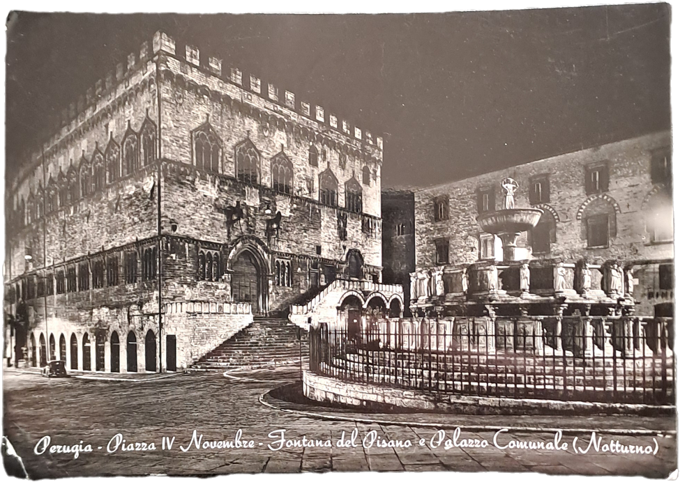 PERUGIA PIAZZA IV NOVEMBRE - V1960 - FG