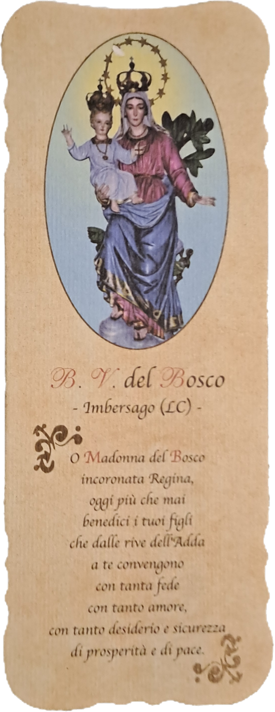 B.V. DEL BOSCO IMBERSAGO - HOLY CARD