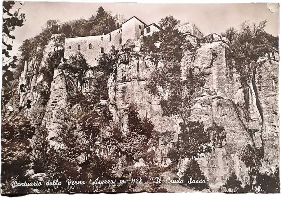 SANTUARIO DELLA VERNA - IL CRUDO SASSO - V1966 - FG
