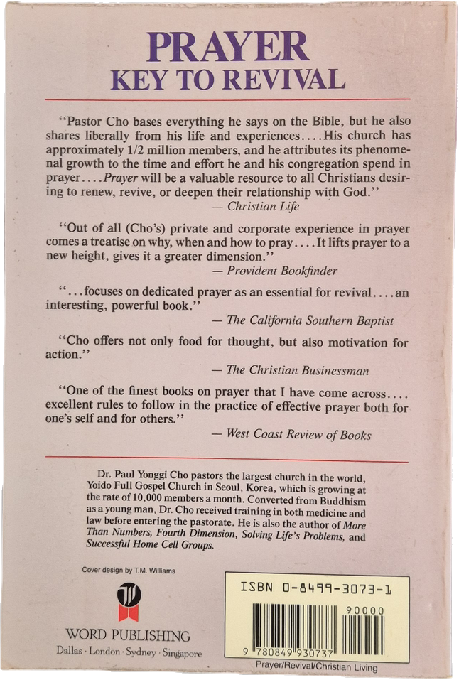 PRAYER KEY TO REVIVAL - PAUL Y. CHO - ENGLISH TEXT