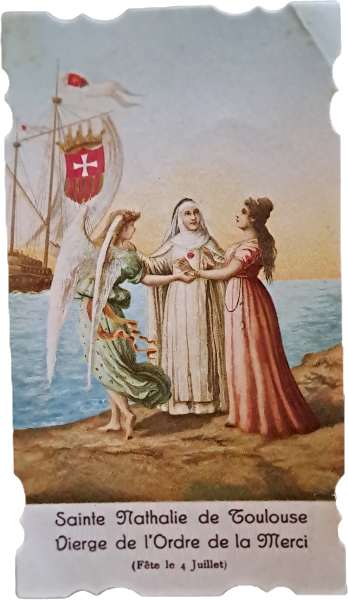 SAINTE NATHALIE DE TOULOUSE- HOLY CARD