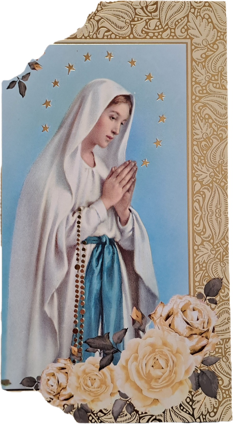 MADONNA DI LOURDES - HOLY CARD