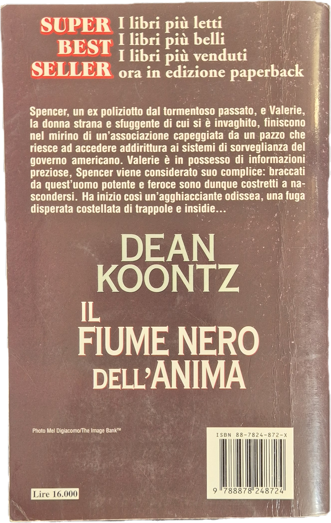 IL FIUME NERO DELL'ANIMA - DEAN KOONTZ - SPERLING 1999 - OUTLET DEL LIBRO