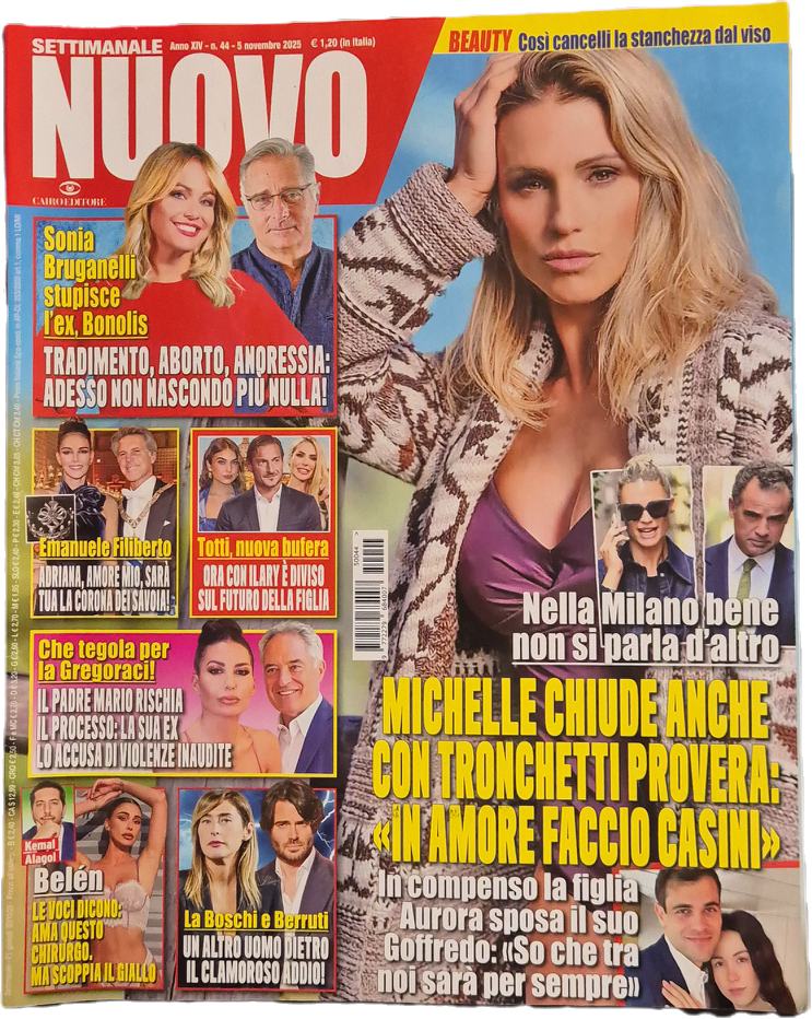 SETTIMANALE NUOVO 5 NOVEMBRE 2025 - HUNZIKER - BRUGANELLI - TOTTI - GREGORACI