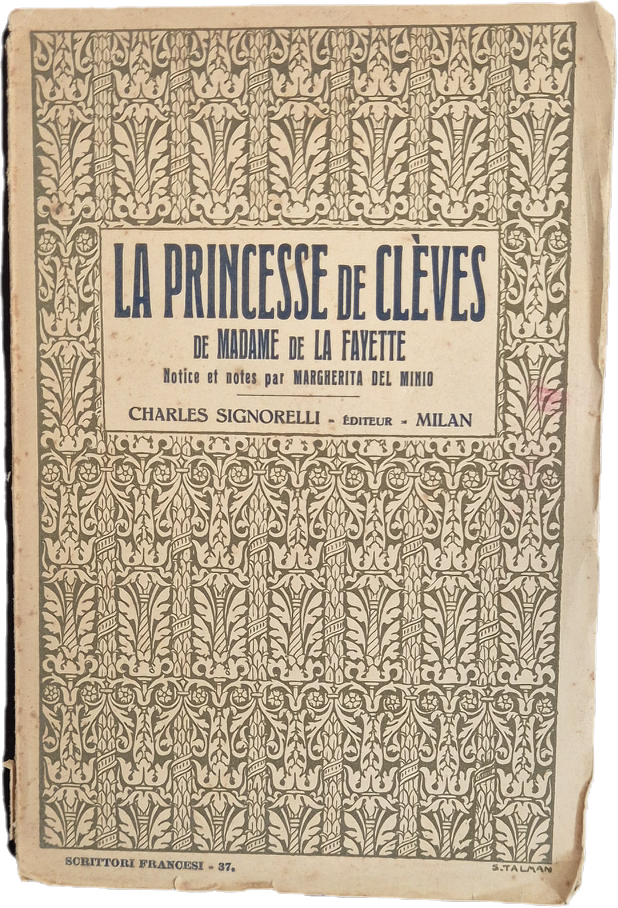 LA PRINCESSE DE CLEVES - MADAME DE LA FAYETTE - FRENCH TEXT