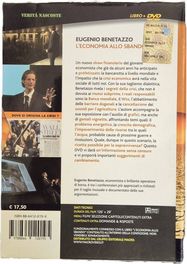 L'ECONOMIA ALLO SBANDO - EUGENIO BENETAZZO - DVD
