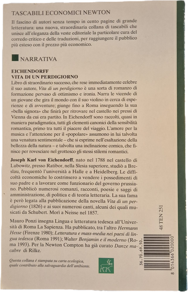 VITA DI PERDIGIORNO - EICHENDORFF - NEWTON 1995 - OUTLET DEL LIBRO