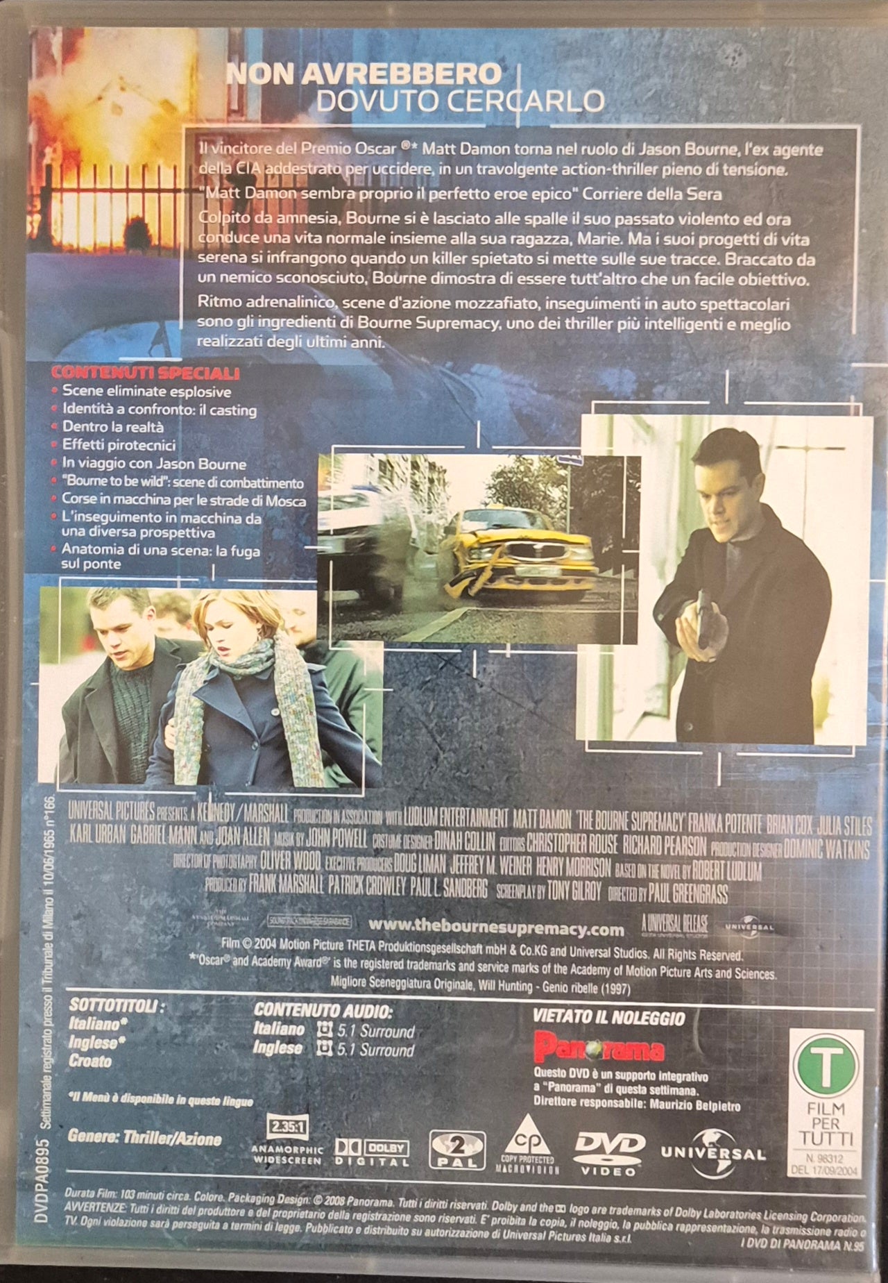 THE BOURNE SUPREMACY - DVD