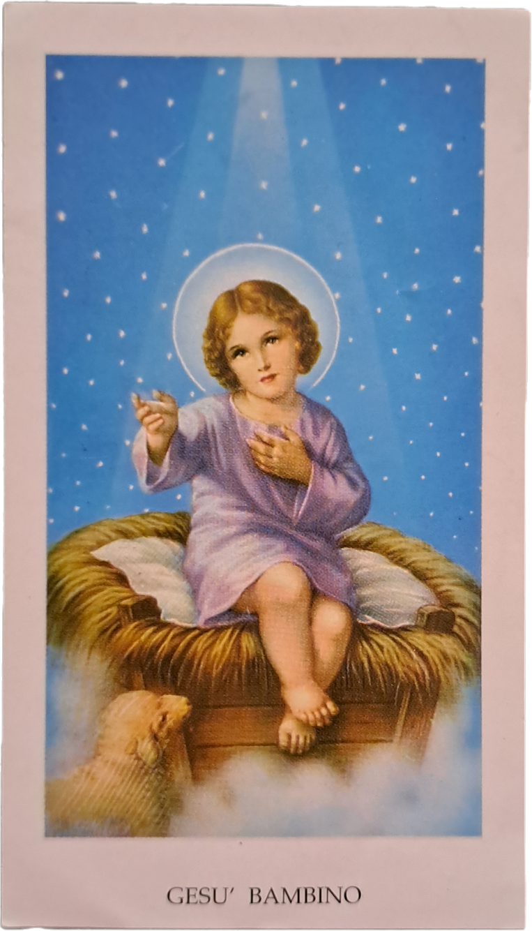GESU' BAMBINO - HOLY CARD