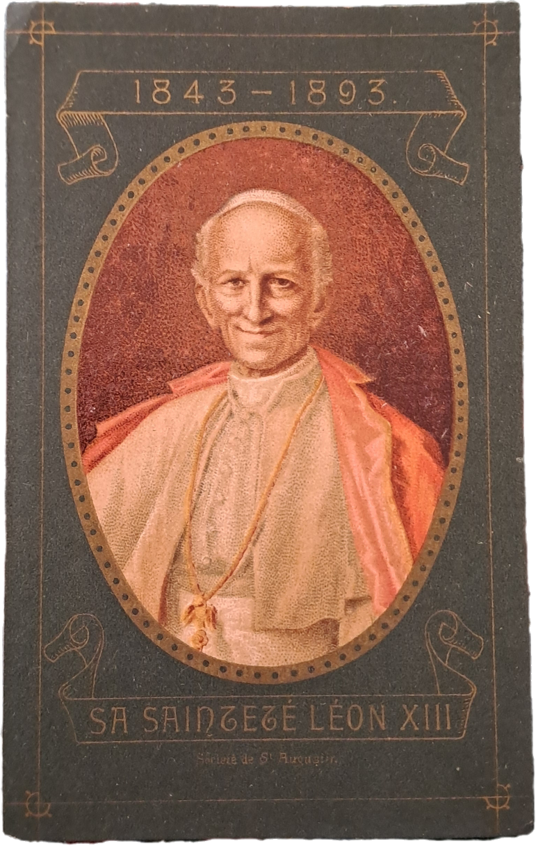 SA SAINTETÉ LEON XIII - HOLY CARD
