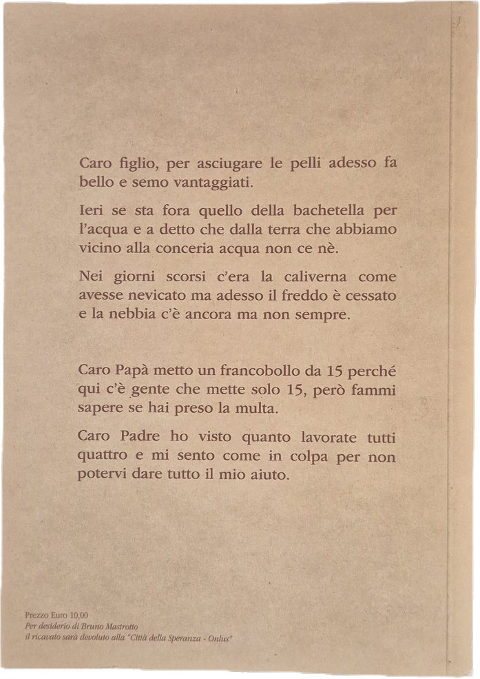 CARO PAPA' CARO FIGLIO. LETTERE DI ARCISO E BRUNO MASTROTTO