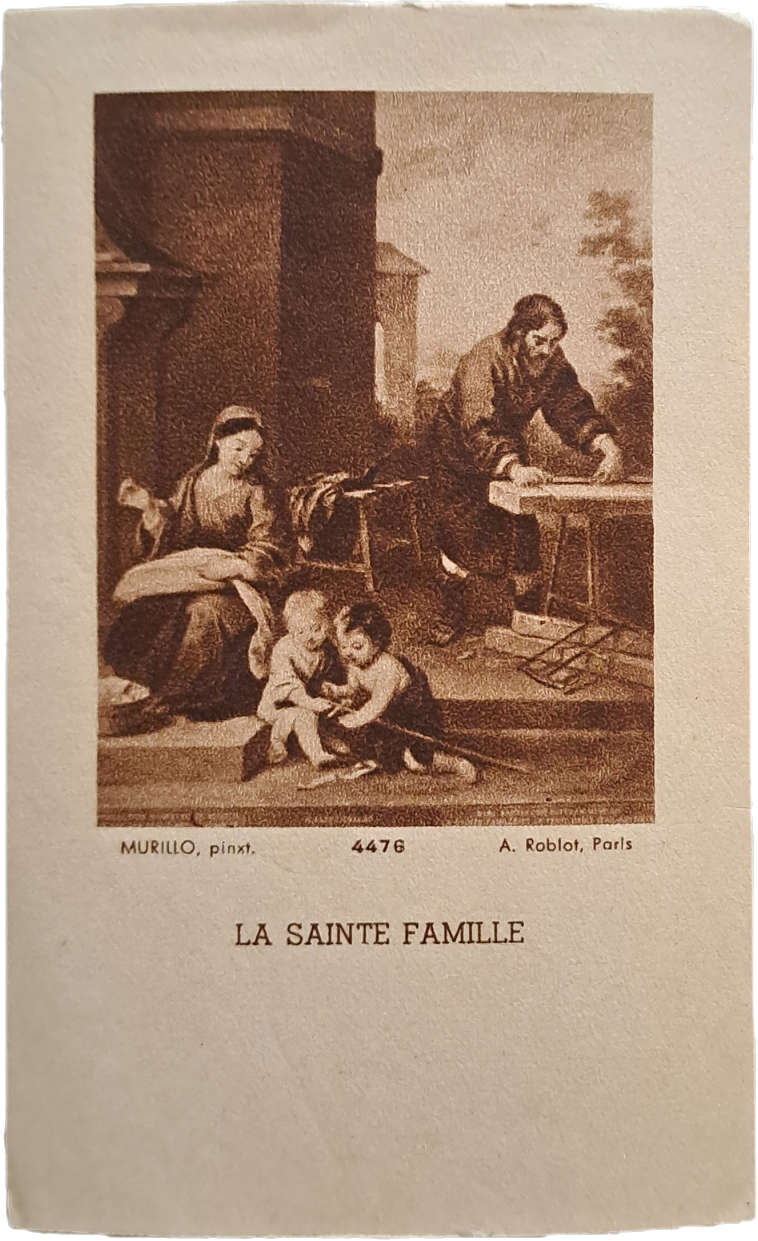 LA SAINTE FAMILLE -HOLY CARD