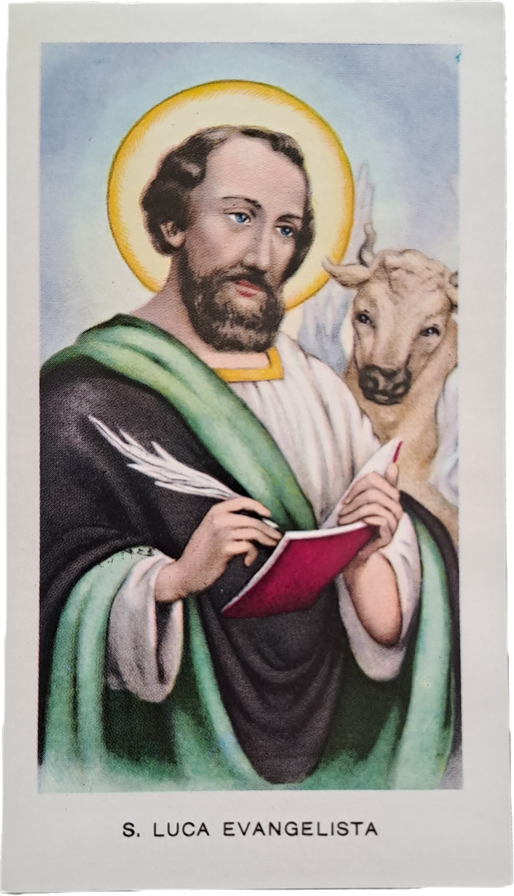 S. LUCA EVANGELIATA -HOLY CARD