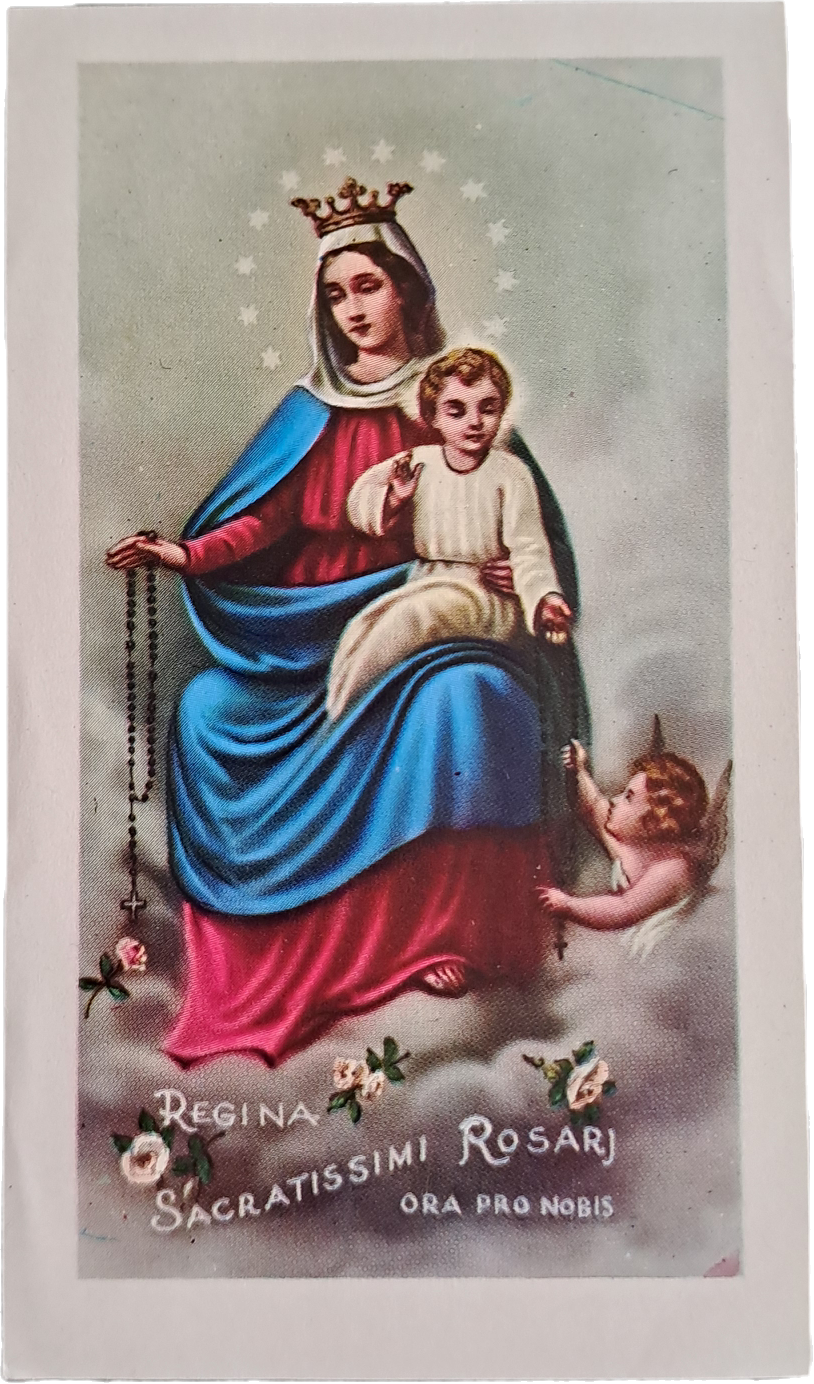 REGINA SACRATISSIMI ROSARI - HOLY CARD