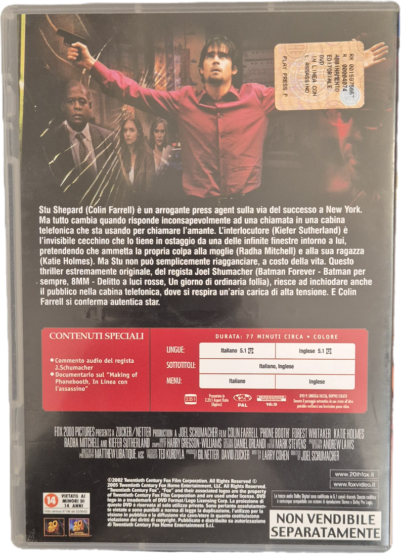 IN LINEA CON L'ASSASSINO - DVD
