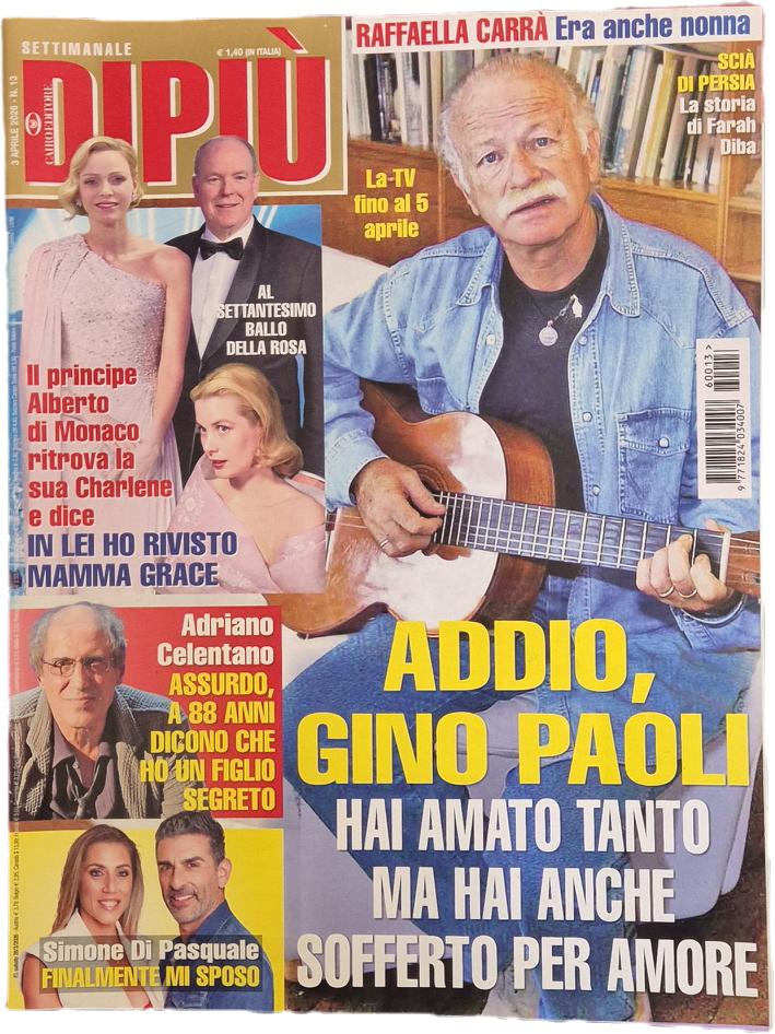 DI PIU' 3 APRILE 2026 ADDIO GINO PAOLI - CELENTANO - DI PASQUALE