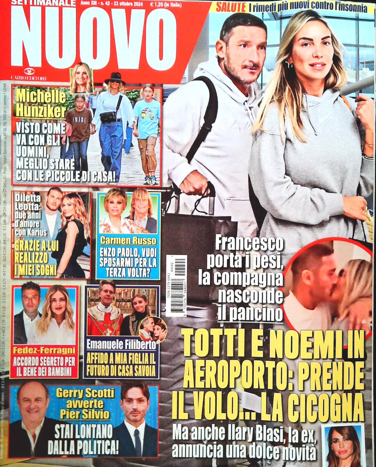 SETTIMANALE NUOVO - 23 OTTOBRE 2024 -TOTTI-HUNZIKER-D. LEOTTA-OUTLET DEL LIBRO