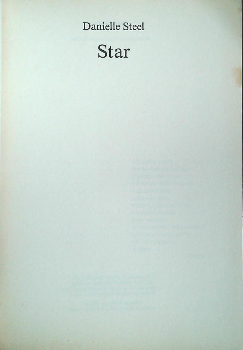 STAR - DANIELLE STEEL - CDE 1991 - OUTLET DEL LIBRO