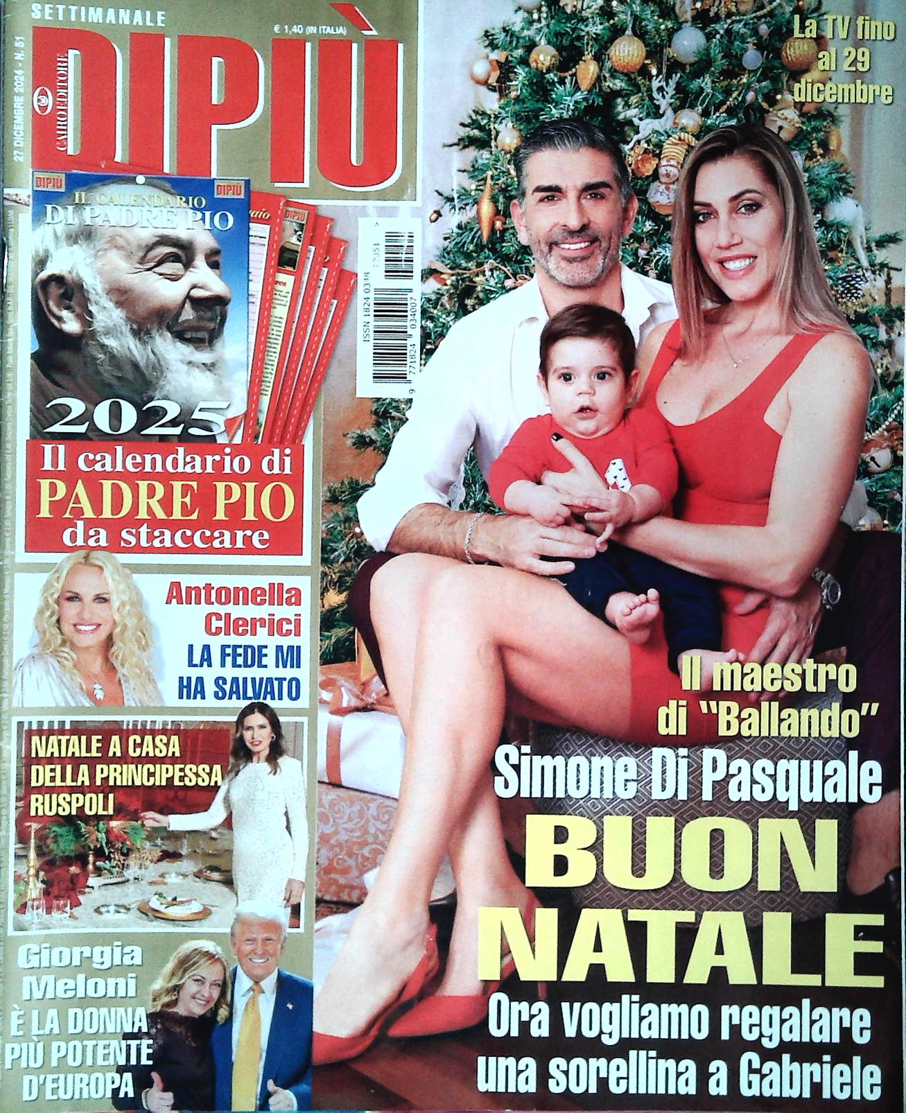 DI PIU' 27 DICEMBRE 2024 - DI PASQUALE - CLERICI - RUSPOLI - OUTLET DEL LIBRO