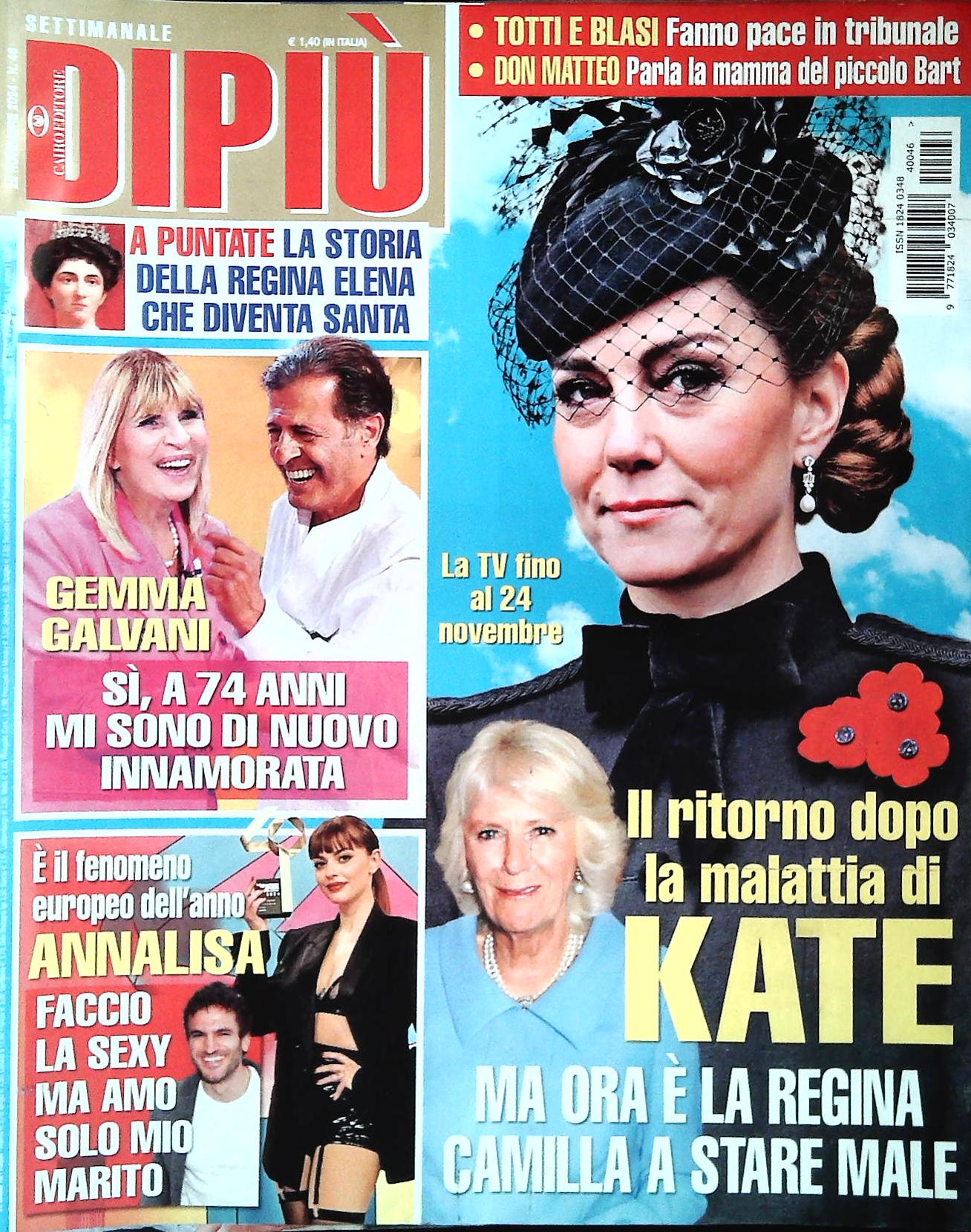 DI PIU' 22 NOVEMBRE 2024 - GEMMA - ANNALISA - TOTTI E BLASI - OUTLET DEL LIBRO